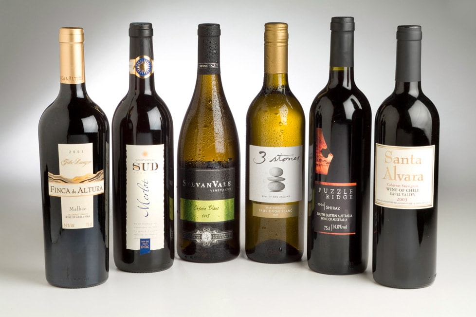 Wine bottles in professional studio by 2nd Image Photography